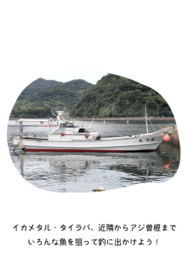 イカメタル・タイラバ、近隣からアジ曽根まで、いろんな魚を狙って釣に出かけよう！